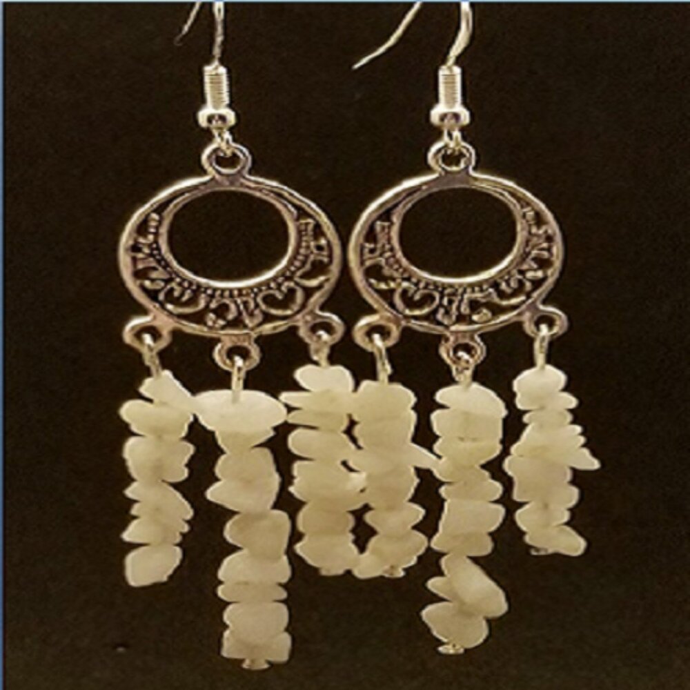 Milky Quartz Earrings